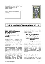 Rundbrief 24 - Dezember 2011