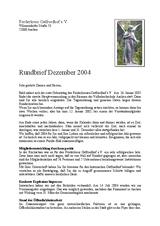 Rundbrief 3 - Dezember 2004
