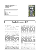 Rundbrief 12 - August 2007